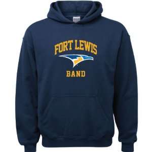  Fort Lewis College Skyhawks Navy Youth Band Arch Hooded 