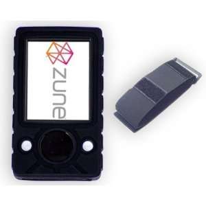  For Microsoft ZUNE 30GB MP3 Music Player   Black Silicone Skin Case 