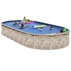 Swim N Play Yukon 30yr Warranty 18ft x 33ft Oval 52 Resin Above 