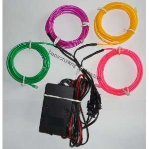  El Wire, Neon Wire Dc 12v Sequential Inverter + 20 Meters 
