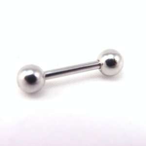  Piercing tongue Boules silvery. Jewelry
