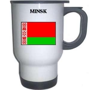  Belarus   MINSK White Stainless Steel Mug: Everything 