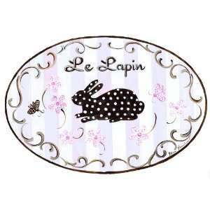  The Kids Room Le Lapin Bunny Oval Wall Plaque: Baby