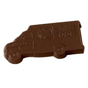 250 1 oz. Custom Chocolate Ambulances Cutout! Milk or Dark Choc
