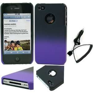  Durable 2 Tone Purple Black Hard Shell Case for Apple 