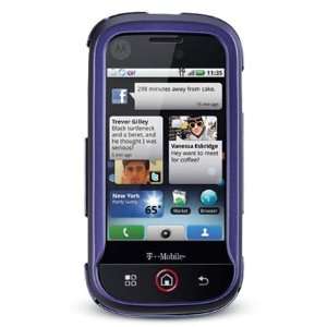 Purple Hard Rubber Feel Accessory Faceplate Case Cover for Motorola 