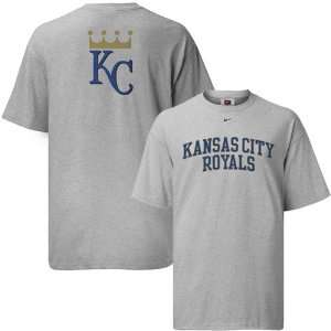   Nike Kansas City Royals Ash Changeup Arched T shirt: Sports & Outdoors