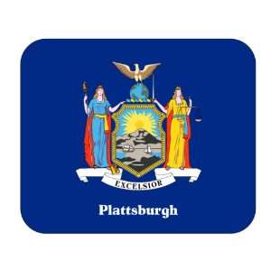 US State Flag   Plattsburgh, New York (NY) Mouse Pad 