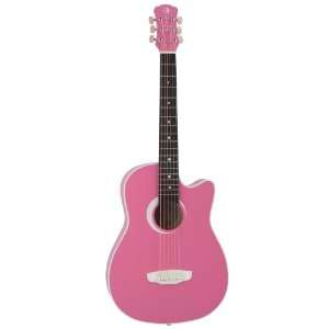   Aurora Petite Dreadnought Acoustic Guitar, Rose: Musical Instruments