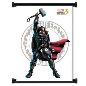 Marvel vs. Capcom 3 Fate of 2 Worlds Game Thor Fabric Wall Scroll 