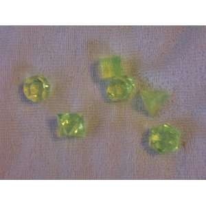  Green Set of 6 Dice   1 Each 4, 6, 8, 10, 12, 20 Sided 