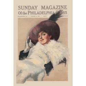  Vintage Art Sunday Magazine of the Philadelphia Press 