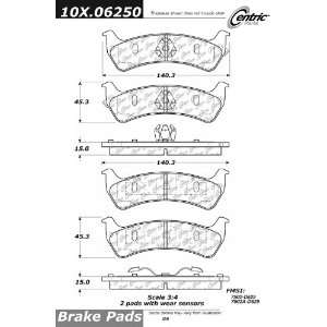  Centric Parts, 102.06250, CTek Brake Pads Automotive