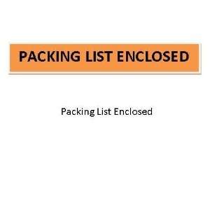  1000 7 X 5.5 Packing List Enclosed Envelopes Panel Face 