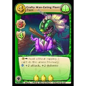 Crafty Man Eating Plant Free Realms Exclusive Trading Card 