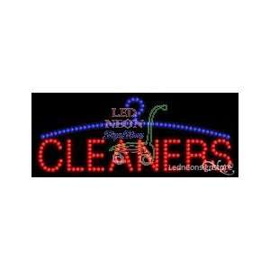 Cleaners Logo LED Business Sign 11 Tall x 27 Wide x 1 Deep:  