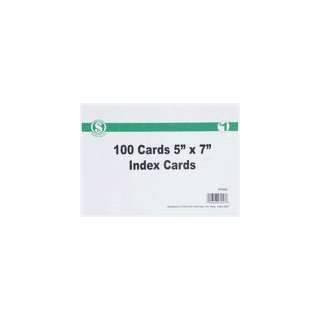 Index Cards   Dollar Program, 100PK 5X7 INDEX CARDS