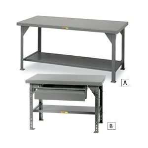 LITTLE GIANT 10,000 Lb. Capacity Steel Top Workbenches   Gray:  