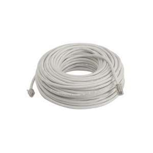 100ft White Cat6 Ethernet Network Cable Assembly 24AWG 250MHz:  