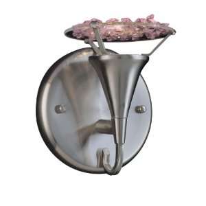  Crystal Lake Wall Sconce in Satin Nickel Finish: Home 