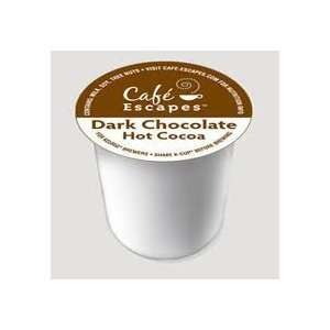 Cafe Escapes Dark Chocolate Hot Cocoa * 1 Box of 24 K Cups *:  