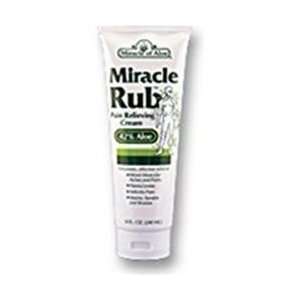  New   Miracle Rub Pain Relieving Cream, 42% Aloe 4 oz tube 