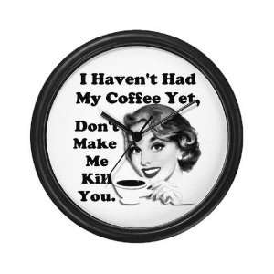  Coffee Killer Funny Wall Clock by 