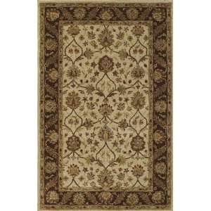  LARGE Area RUG Ivory/Brown HANDMADE WOOL Persian CARPET 9x12 10x13 