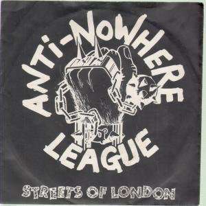   LONDON 7 INCH (7 VINYL 45) UK WXYZ 1981: ANTI NOWHERE LEAGUE: Music