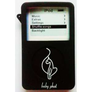   80GB/ 120GB Black Cat Design Silicone Case: MP3 Players & Accessories