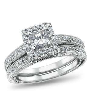  West End, 14K White Gold Bridal Set, 1.00 ctw.: Jewelry
