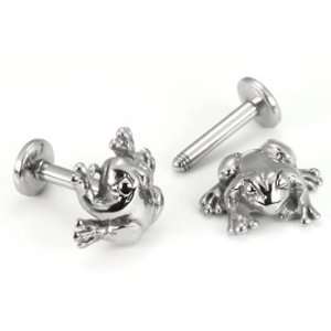  14g FROG Steel Casted Labret  14g 5/16 (8mm) Jewelry