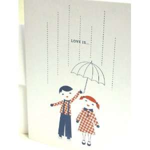  dee & lala love is letterpress greeting card NEW Health 