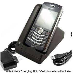  USB Battery Charger Dock Cradle for RIM Blackberry Pearl 