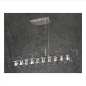  PLC Lighting 1538 SN Clear Ice Cube Pendant: Home 