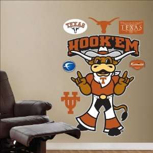  Texas Mascot   HookEm Fathead: Toys & Games