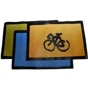  Hand Screened Bike Floor Cloth