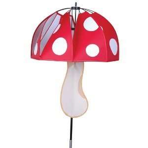  Magical Mushroom Wind Spinner   Red Polka Dots: Patio 