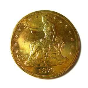    Replica 18 k Gold U.S Trade dollar 1878 cc 