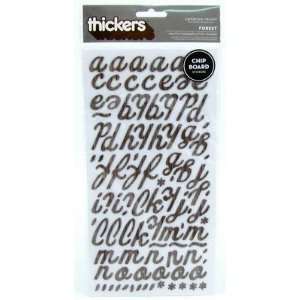  stickers thicker alpha forest brown: Arts, Crafts & Sewing