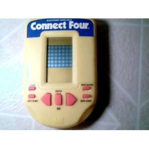 2002 Hasbro Connect Four Electronic Hand Held LCD Game #04634 (Yellow 
