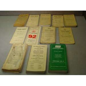 12 Vintage 1950 60s Reading, Penn Central and other Railroad Timetab