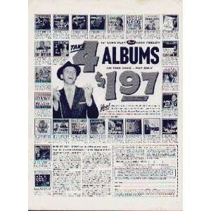  FRANK SINATRA .. 1959 Capitol Record Club Ad, A4504A 