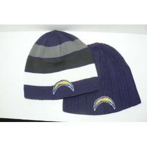   NFL San Diego Chargers Reversible Goal Line Beanie: Sports & Outdoors