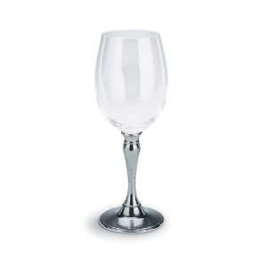  SKS Pewter Strauss white wine glass: Kitchen & Dining