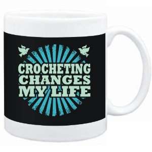  Mug Black  Crocheting changes my life  Hobbies Sports 