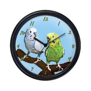  Budgie Pair Pets Wall Clock by CafePress: Home & Kitchen