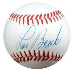  Lou Brock Autographed NL Baseball PSA/DNA #P30054: Sports 