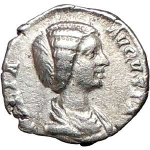 JULIA DOMNA 196AD RARE Silver Ancient Roman Coin Cybele Great Mother w 