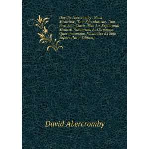   , Facultates Ex Solo Sapore (Latin Edition): David Abercromby: Books